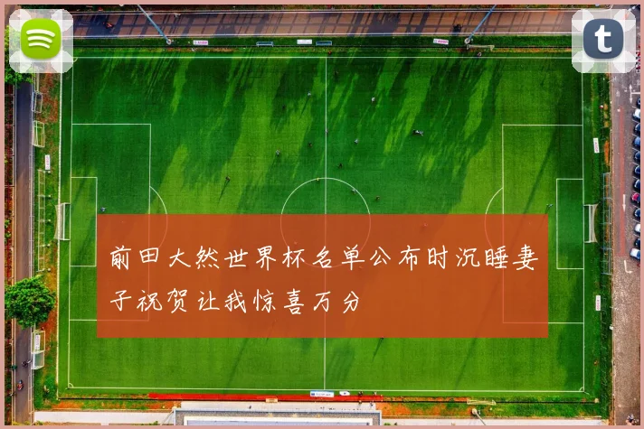 前田大然世界杯名单公布时沉睡妻子祝贺让我惊喜万分